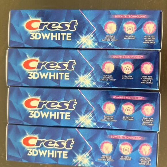 NWT Bundle of Crest 3D White Advanced Teeth Whitening Toothpaste, Radiant Mint - Picture 4 of 4